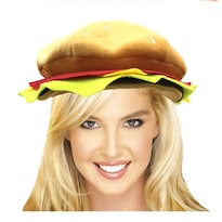 Gorro De Disfraz Para Cosplay Divertido Gorro De Hamburguesa 30 X 30 Cm - Venta Internacional.