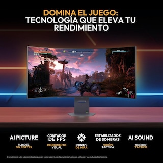 Foto 4 | Foto 4 | Monitor Gamer Curvo 45'' Lg Ultragear 45gx90sa-b 0.03ms 240hz Ultra Wide Qhd Oled Usb-c Displayport 1.4 Altavoces Adaptive Sync