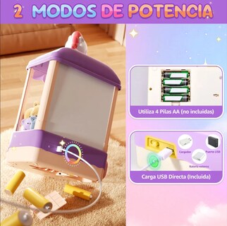 Foto 3 | Foto 3 | Máquina de Garras Juguetes Rosa