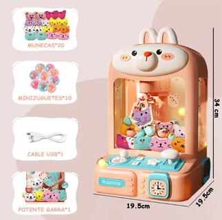 Foto 2 | Foto 2 | Mini Máquina de Garras con Sonido Rosa