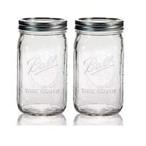 Frasco Vidrio Mason Jar Ball 32 Oz 2 Piezas