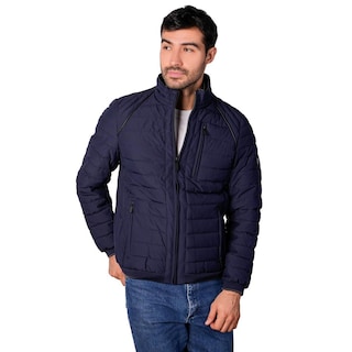 Foto 1 | Foto 1 | Chamarra Capitonada Para Hombre Con Bolsa En Pecho Greenlander Azul Marino