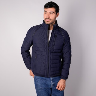 Foto 3 | Foto 3 | Chamarra Capitonada Para Hombre Con Bolsa En Pecho Greenlander Azul Marino