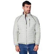 Chamarra Capitonada Para Hombre Con Bolsa En Pecho Greenlander Verde