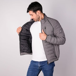 Foto 4 | Foto 4 | Chamarra Capitonada Para Hombre Con Bolsa En Pecho Greenlander Gris