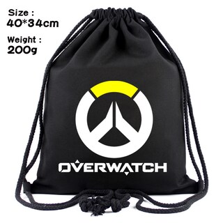 Foto 2 | Foto 2 | Bolsa Con Cordón Overwatch Anime String Para Natación Y Gimnasio 40 X 34 Cm - Venta Internacional.