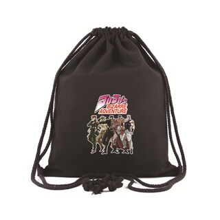 Foto 1 | Foto 1 | Bolsa Con Cordón Jojos Bizarres Adventures Kujos Jotaros De Lona - Venta Internacional.