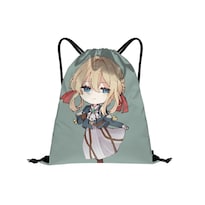 Bolsa Con Cordón Violets Evergardens Anime String Swim Gym B - Venta Internacional.