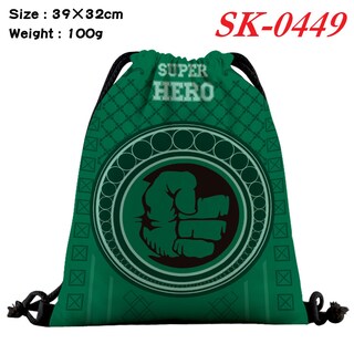 Foto 2 | Foto 2 | Bolsa Con Cordón Hulks Roberts Bruces Banners Anime String S - Venta Internacional.