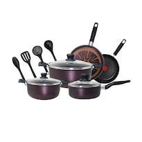 Batería De Cocina T-fal Expert Chef 12 Piezas Morado