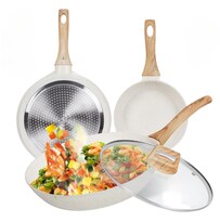 Juego de Sartenes Blancas 4 Piezas