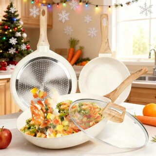 Foto 2 | Foto 2 | Juego de Sartenes Blancas 4 Piezas