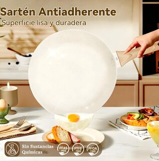 Foto 3 | Foto 3 | Juego de Sartenes Blancas 4 Piezas