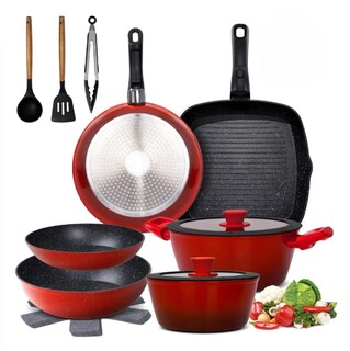 Foto 1 | Foto 1 | Batería de Cocina con Antiadherente 18 Piezas