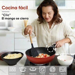 Foto 2 | Foto 2 | Batería de Cocina con Antiadherente 18 Piezas