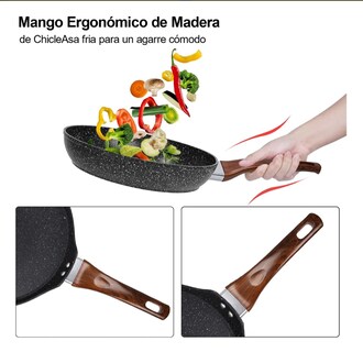 Foto 4 | Foto 4 | Juego de Sartenes con Antiadherente 3 Piezas