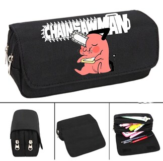 Foto 2 | Foto 2 | Estuche Para Lápices Chainsaw Mans Pochita Anime De Gran Capacidad - Venta Internacional.