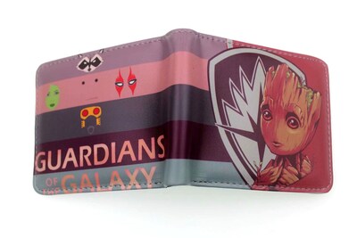 Foto 1 | Foto 1 | Cartera Baby Groot Baby Gree De Piel De Anime Plegable Unisex - Venta Internacional.