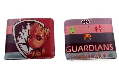 Foto 2 | Foto 2 | Cartera Baby Groot Baby Gree De Piel De Anime Plegable Unisex - Venta Internacional.