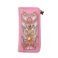 Billetera Larga Sakura Tarokuro Anime Con Bolsillo Para Monedas - Venta Internacional.