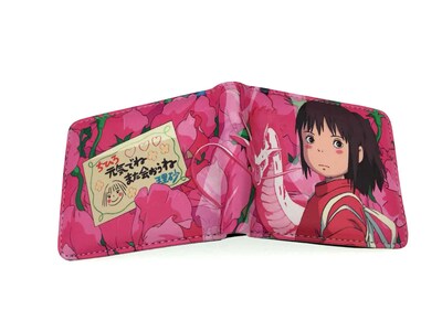 Foto 1 | Foto 1 | Monedero Oginos Chihiros Anime Monedero De Piel Con Doble Pliegue - Venta Internacional.