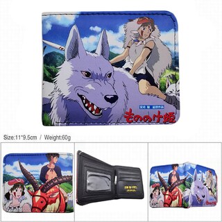 Foto 2 | Foto 2 | Monedero Monedero De Piel Con Doble Pliegue Mononokes Princess Anime - Venta Internacional.