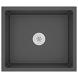 Foto 1 | Foto 1 | Fregadero De Cocina Undermount Vidaxl De Acero Inoxidable Negro 51.1x43.9x20.1 Cm - Venta Internacional.