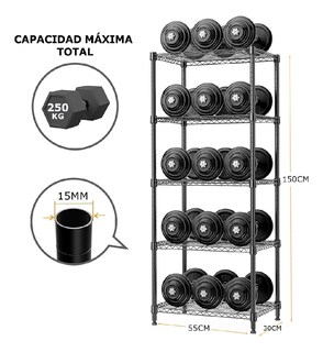 Foto 2 | Foto 2 | Estante Organizador Xtellar Metálico de 5 Niveles