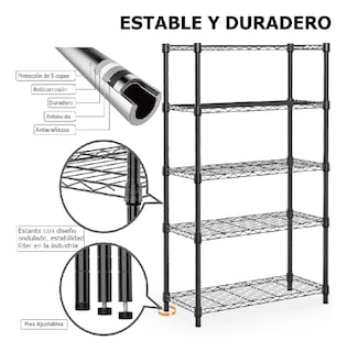 Foto 3 | Foto 3 | Estante Organizador Xtellar Metálico de 5 Niveles