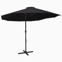 Parasol Exterior Casafoyer Con Poste De Aluminio 460x270 Cm Negro - Venta Internacional.