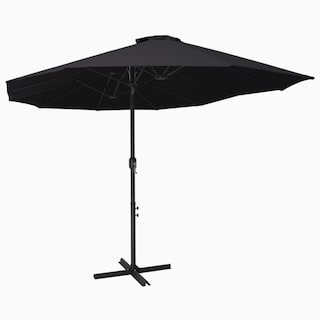 Foto 1 | Foto 1 | Parasol Exterior Casafoyer Con Poste De Aluminio 460x270 Cm Negro - Venta Internacional.