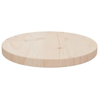Tapa De Mesa Bussandri De Madera Maciza De Pino Ø30x2.5 Cm - Venta Internacional.
