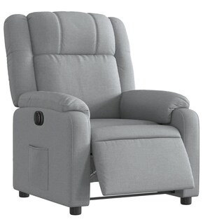 Foto 1 | Foto 1 | Sillón Reclinable Eléctrico Casafoyer Tapizado En Tela Gris Claro - Venta Internacional.