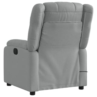 Foto 5 | Foto 5 | Sillón Reclinable Eléctrico Con Masaje Vidaxl En Tela Gris Claro - Venta Internacional.