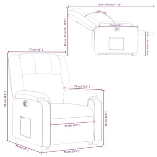 Foto 3 | Foto 3 | Sillón Reclinable Eléctrico Para Levantarse Casafoyer Gris Claro - Venta Internacional.