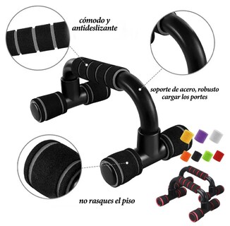 Foto 4 | Foto 4 | Manijas para Flexiones Xtellar 1 Par + 1 Par de Muñequeras
