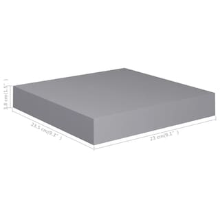 Foto 3 | Foto 3 | Conjunto De 2 Estantes Flotantes De Pared Modernos Vidaxl Miel Gris - Venta Internacional.