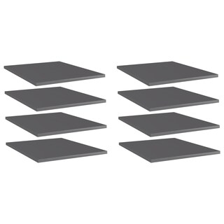 Foto 2 | Foto 2 | Tablas Para Estantería Flotante Vidaxl 8 Unidades En Gris Brillante - Venta Internacional.