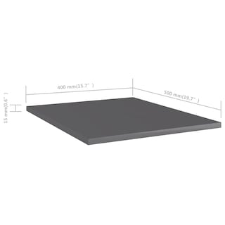 Foto 3 | Foto 3 | Tablas Para Estantería Flotante Vidaxl 8 Unidades En Gris Brillante - Venta Internacional.