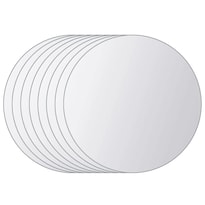 Vidaxl Azulejos De Espejo Redondos Sin Marco Para Pared X8 - Venta Internacional.