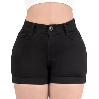 Foto 1 | Foto 1 | Short Sea Brazil Negro de Mezclilla Strech para Mujer