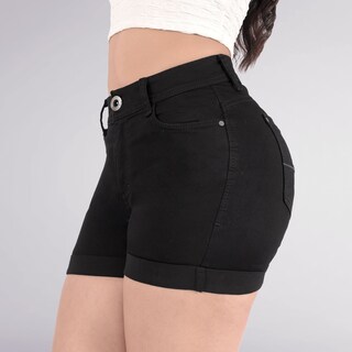 Foto 2 | Foto 2 | Short Sea Brazil Negro de Mezclilla Strech para Mujer