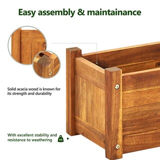 Foto 5 | Foto 5 | Huerto Elevado Casafoyer De Madera De Acacia 50x25x25 Cm - Venta Internacional.