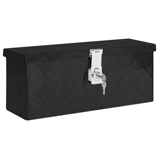 Foto 1 | Foto 1 | Caja De Almacenamiento Vidaxl De Aluminio Negro 50x20.5x15 Cm Con Cerradura - Venta Internacional.