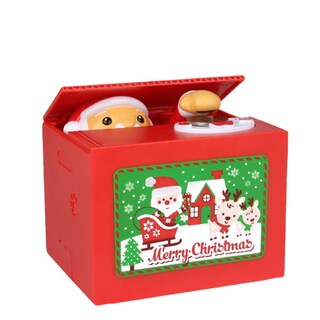 Foto 1 | Foto 1 | Piggy Bank Steal Money Christmas Para Niños De Plástico 11 8 Cm - Venta Internacional.