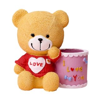 Foto 1 | Foto 1 | Soporte Para Bolígrafos Con Forma De Oso Con Dibujos Animados De Piggy Bank Para Niños Monedero - Venta Internacional.