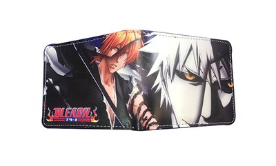 Foto 1 | Foto 1 | Monedero De Piel Con Doble Pliegue Color Blanqueador Kurosaki Ichigo - Venta Internacional.