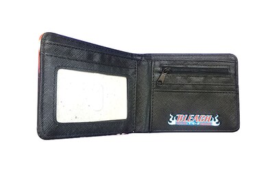 Foto 2 | Foto 2 | Monedero De Piel Con Doble Pliegue Color Blanqueador Kurosaki Ichigo - Venta Internacional.