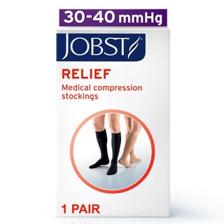 Foto 2 | Foto 2 | Medias De Compresión Jobst Relief Hasta La Rodilla 30-40 Mmhg Beige - Venta Internacional.