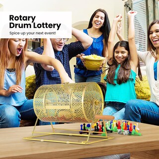 Foto 2 | Foto 2 | Tambor Para Sorteos Vivohome Chapado En Latón 28 Cm X 20 Cm Capacidad Para 2500 Boletos - Venta Internacional.